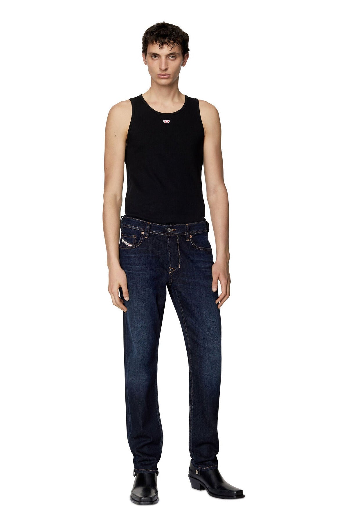 Diesel 1986 Larkee-Beex 009ZS Tapered Dark Blue Jeans