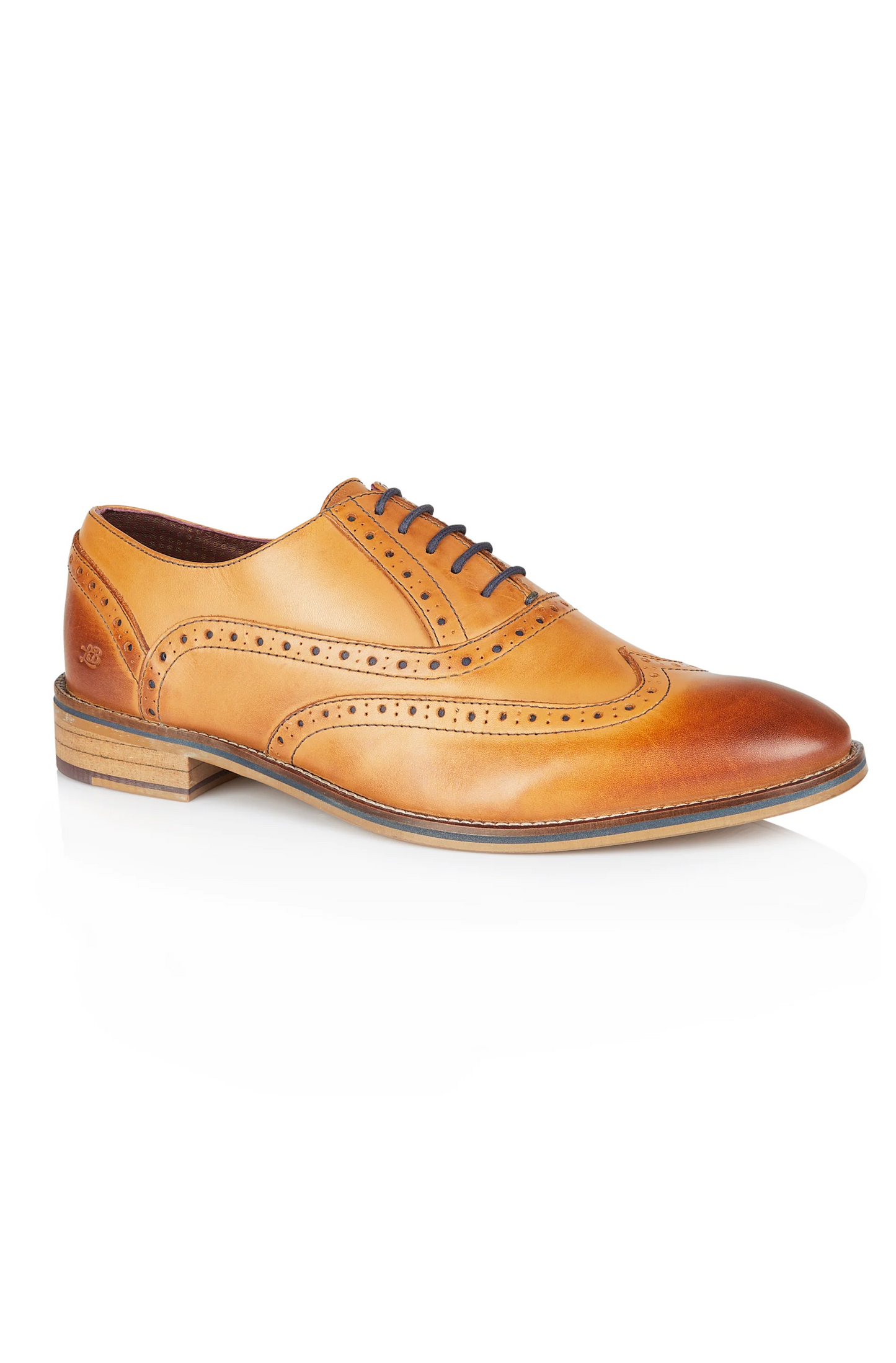 London Brogues Ripley Oxford Tan Leather Brogue Shoes