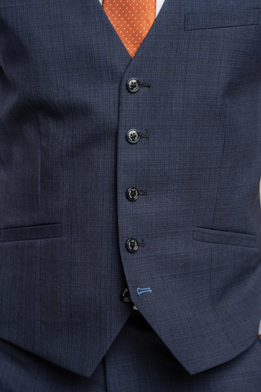 HOUSE OF CAVANI Seeba Navy Waistcoat