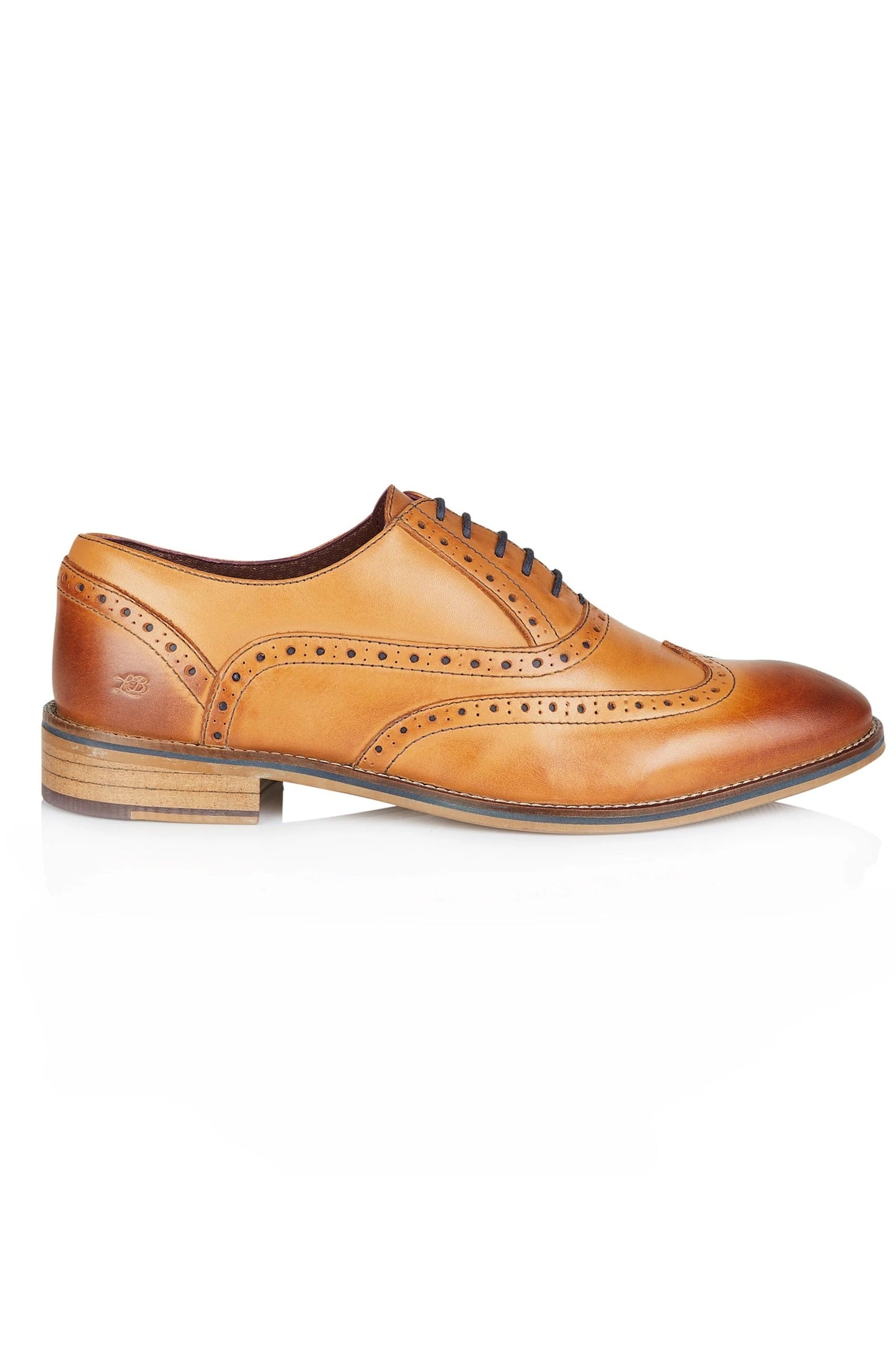 London Brogues Ripley Oxford Tan Leather Brogue Shoes