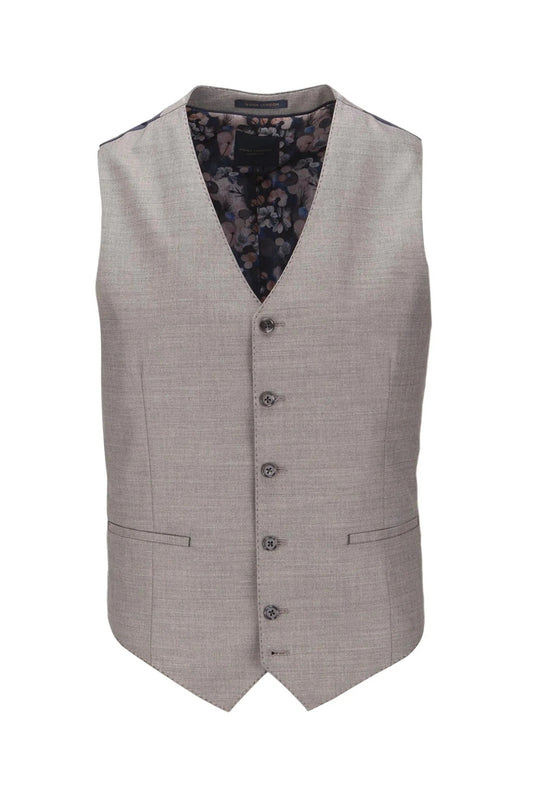 Guide London Grey Stitch Detail Waistcoat - WC3507