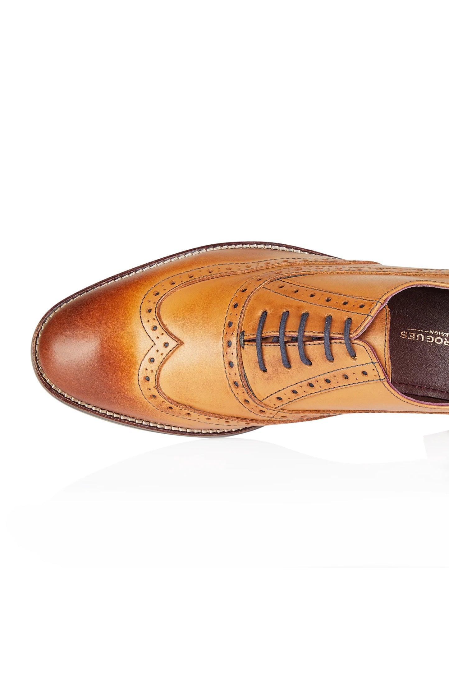 London Brogues Ripley Oxford Tan Leather Brogue Shoes