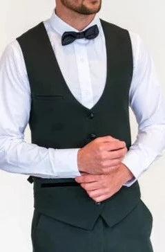 Marc Darcy Bromley Olive Single Breasted Waistcoat