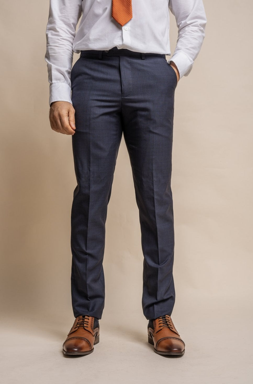 HOUSE OF CAVANI Seeba Navy Trousers