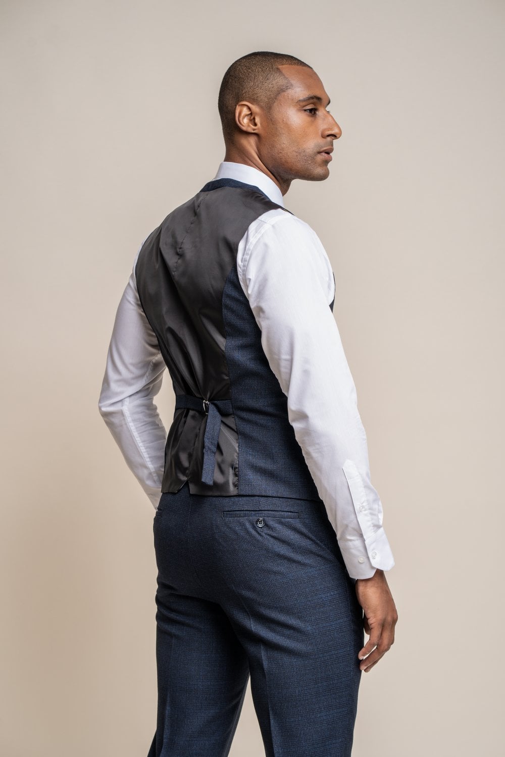 HOUSE OF CAVANI Caridi Navy Waistcoat