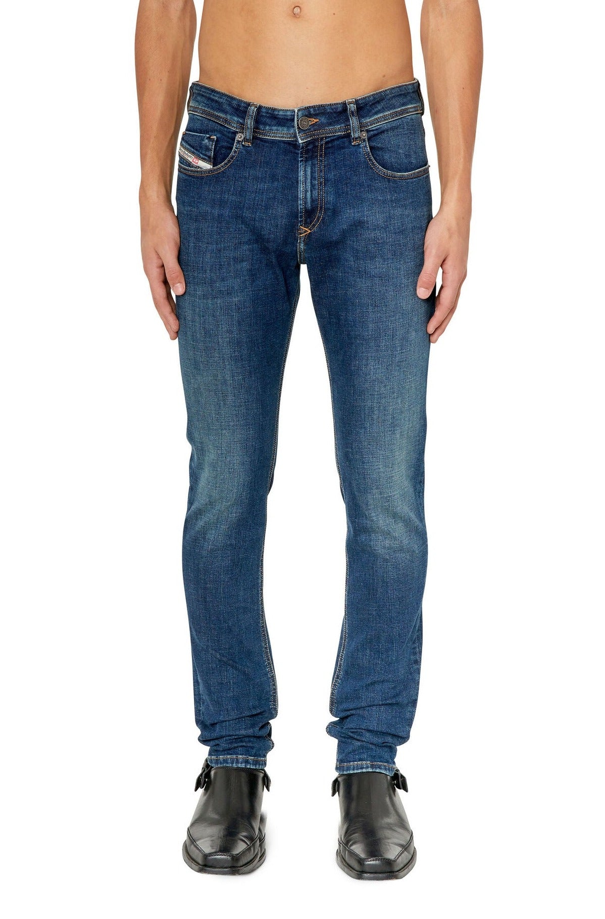 Diesel 1979 Sleenker 09E95 Skinny Dark Blue Jeans