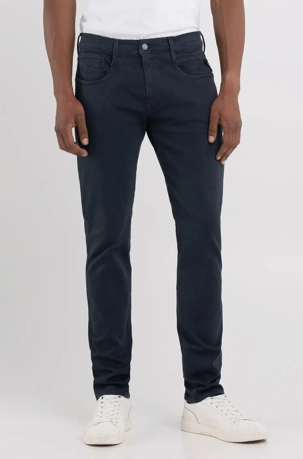 Replay Slim Fit Anbass Hyperflex X-Lite Blue Jeans - M914Y .000.8366197 .010 #drkruger #dr kruger #dr.kruger