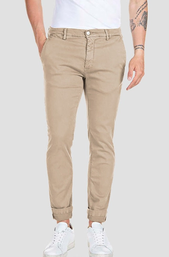 Replay Slim Fit Hyperflex X-Lite Zeumar Chino Jeans - M9627L.000.8366197