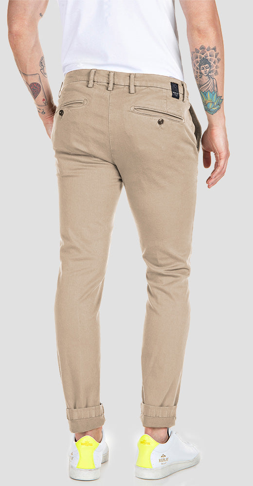 Replay Slim Fit Hyperflex X-Lite Zeumar Chino Jeans - M9627L.000.8366197