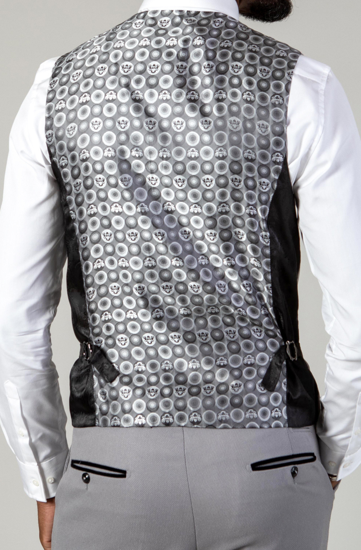 Marc Darcy Edwin Silver Grey Single Breasted Waistcoat