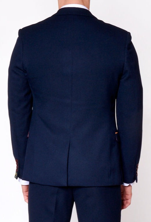 Marc Darcy JD4 Navy Contrast Trim Blazer