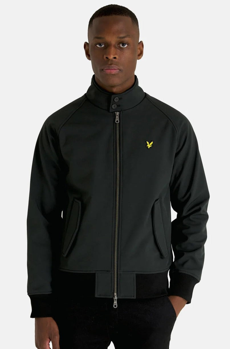 Lyle and Scott Softshell Harrington Jacket Jet Black - JK1910V