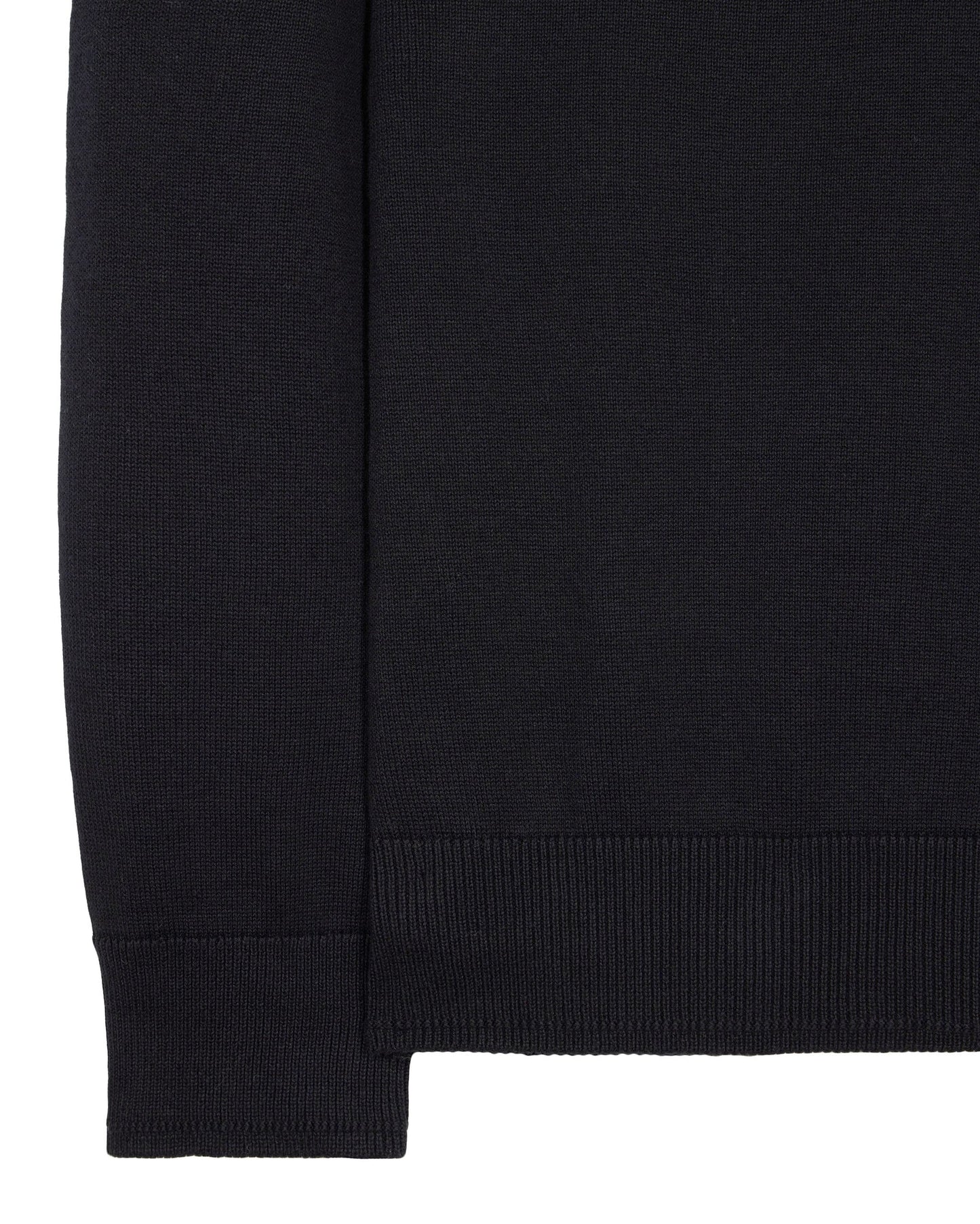 Weekend Offender Pierre Knitted Quarter Zip Sweater Black - KWAW2311