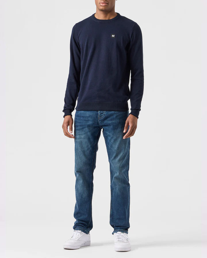 Weekend Offender Solace Knitted Sweater Navy - KWAW2310