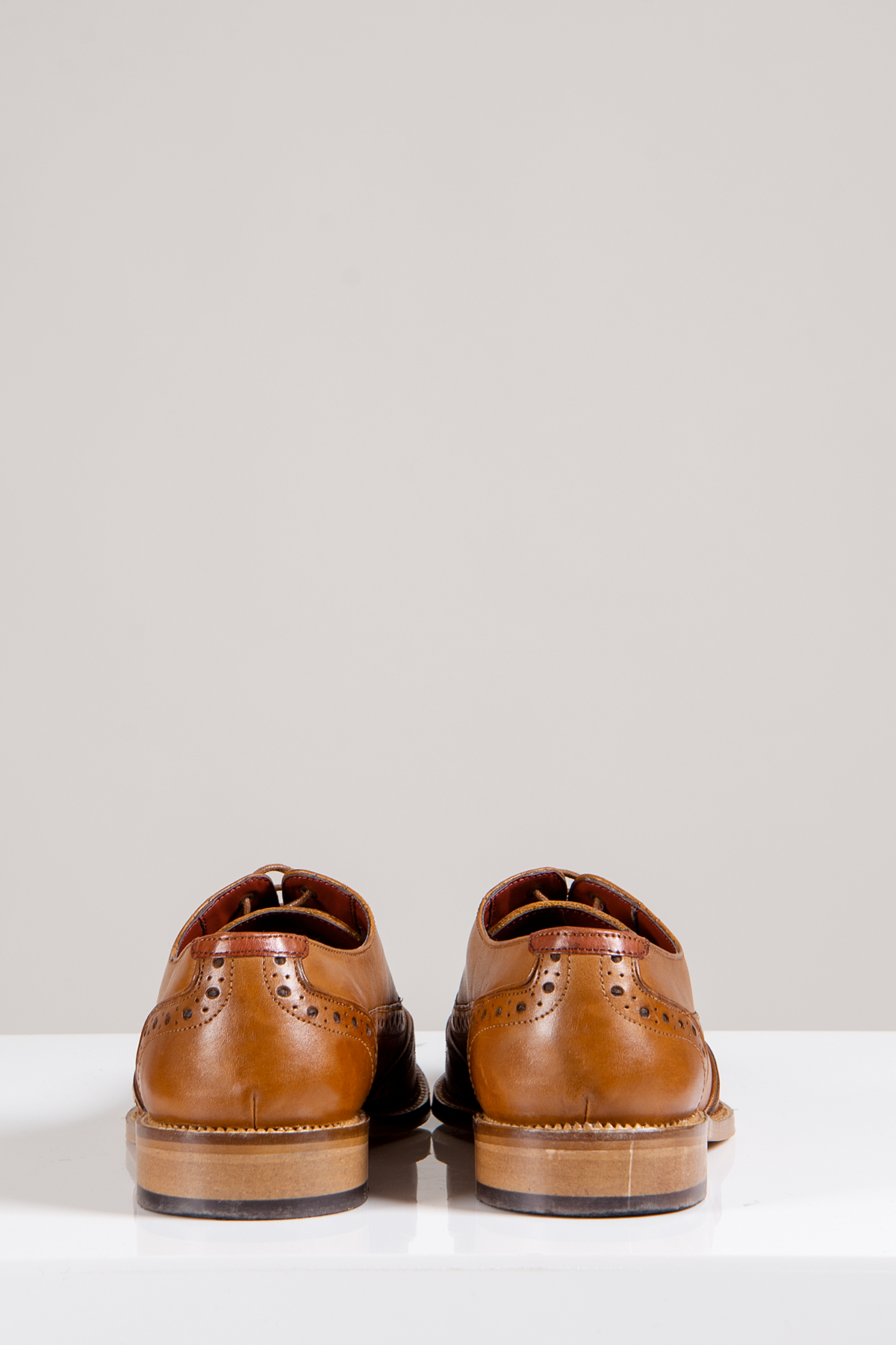 Marc Darcy Larkin Tan Leather Brogue Shoes