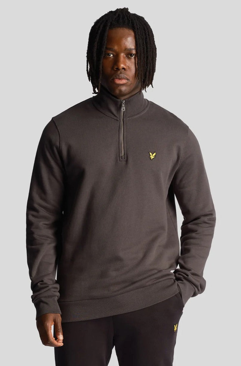 Lyle and Scott Quarter Zip Sweat in Gunmetal Colour - ML1903V W635 #drkruger #dr.kruger #dr kruger