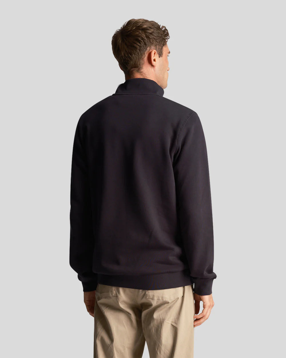 Lyle and Scott Quarter Zip Sweat in Dark Navy - ML1903V Z271 #dr.kruger #dr kruger #drkruger