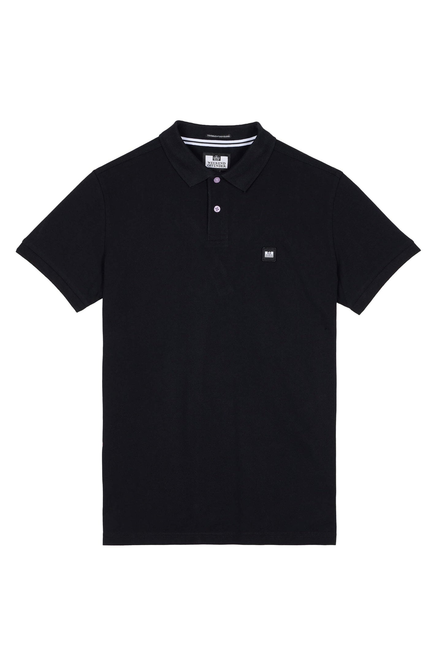 Weekend Offender Caneiros Polo Shirt Black - WOPO100