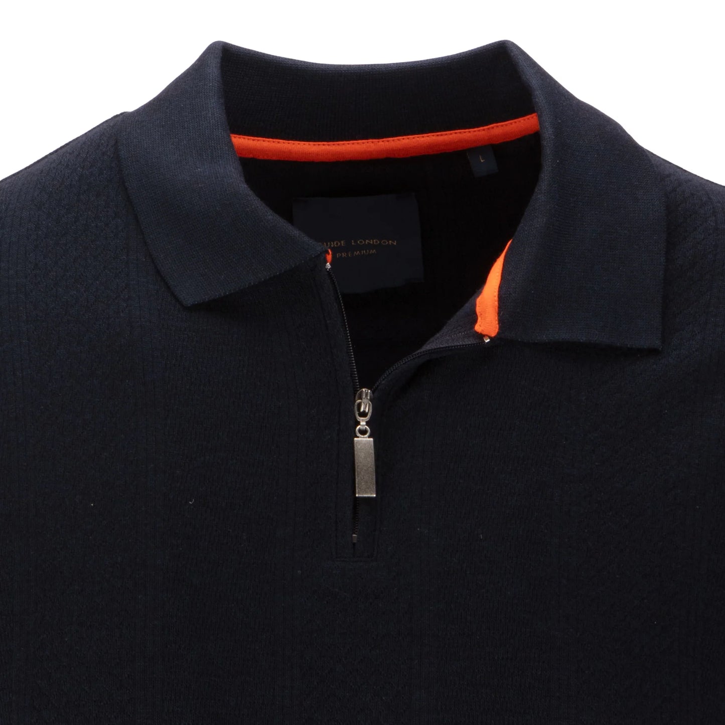 Guide London Half Zip Contrast Trim Polo SJ5635 Navy