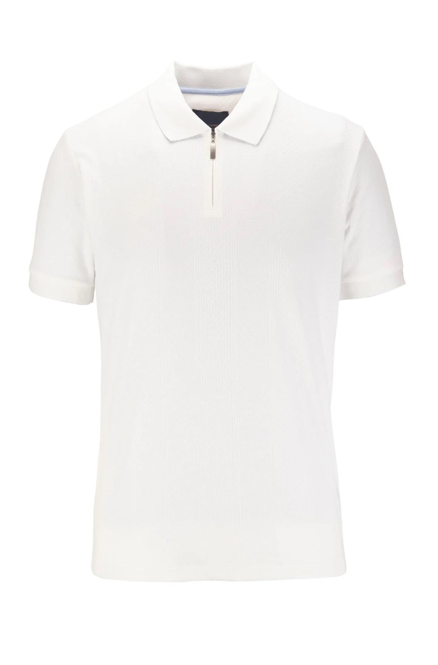 Guide London Half Zip Contrast Trim Polo SJ5635 White