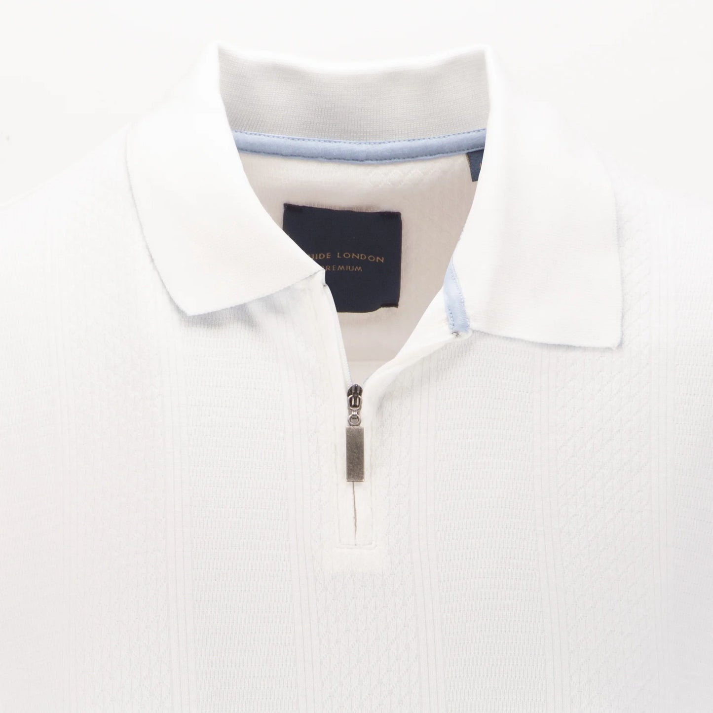 Guide London Half Zip Contrast Trim Polo SJ5635 White