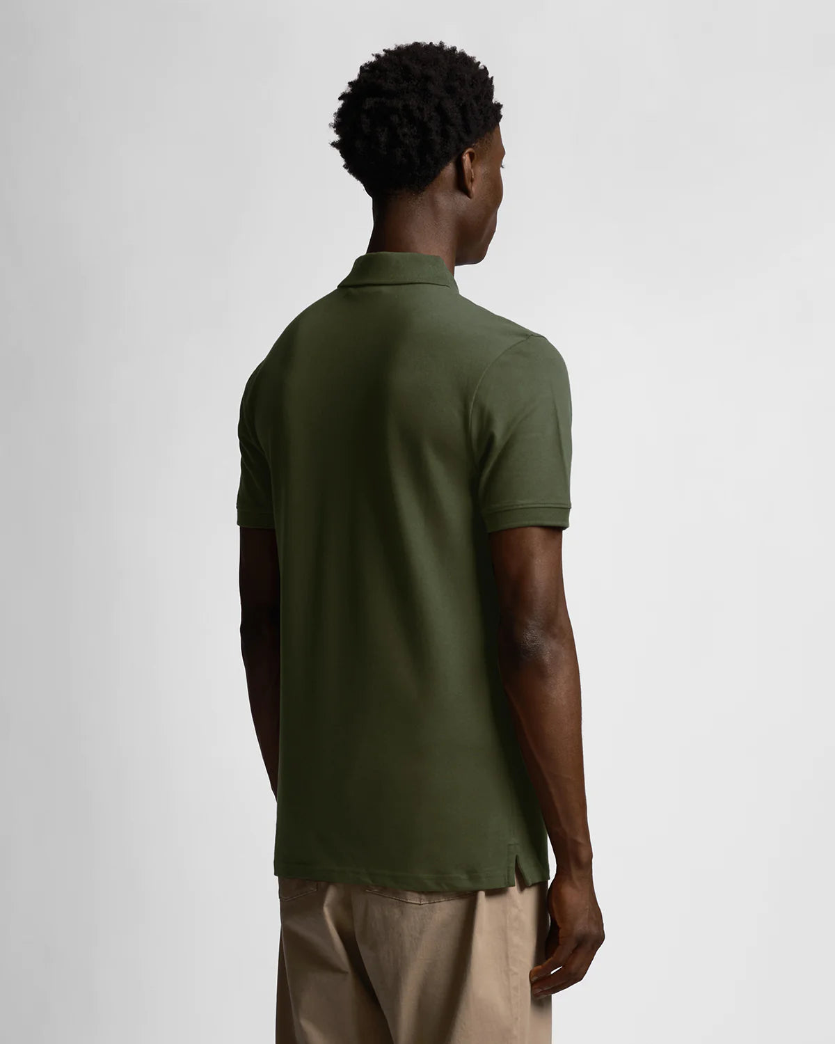 Lyle and Scott Tonal Eagle Polo Shirt Olive - SP400TON