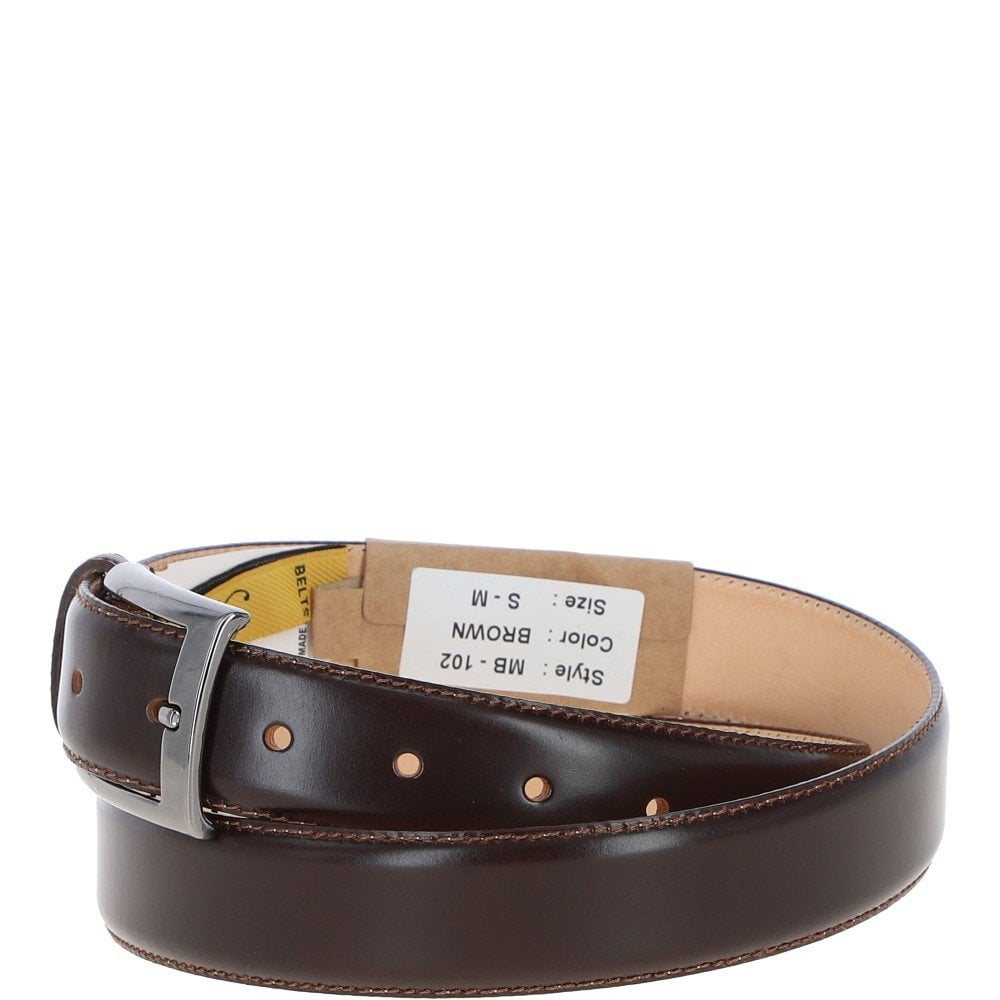 Ashwood Mens Leather Chino Belt MB-102 Brown