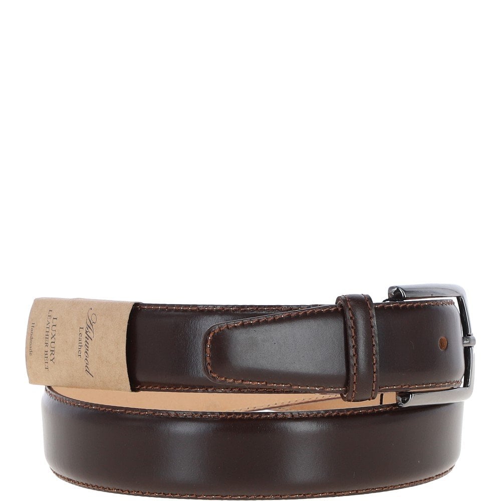 Ashwood Mens Leather Chino Belt MB-102 Brown