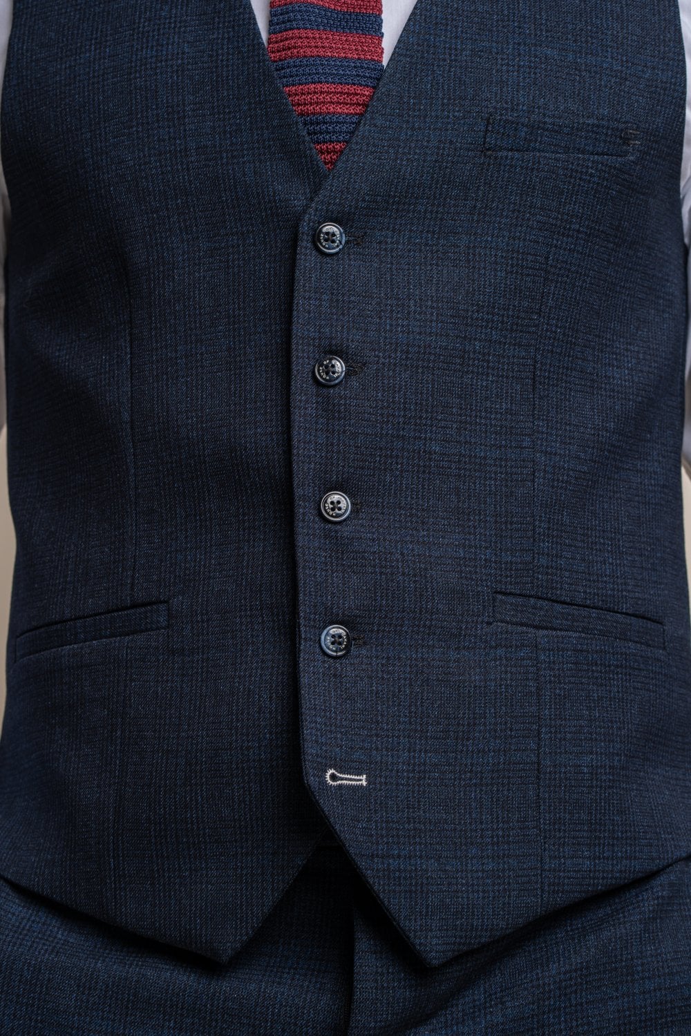 HOUSE OF CAVANI Caridi Navy Waistcoat