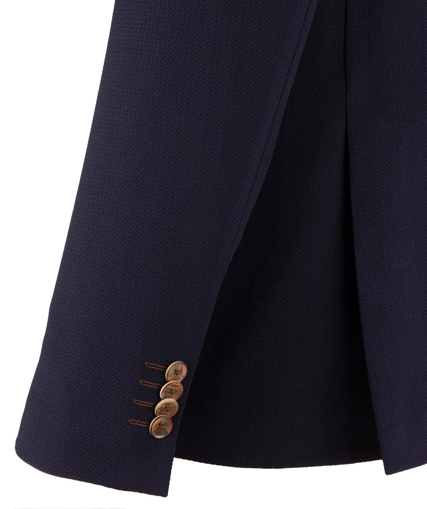 Guide London Navy Textured Jersey Blazer - JK3520