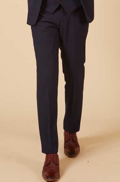 Marc Darcy Bromley Slim Fit Trousers Navy