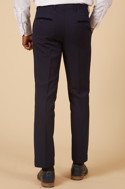 Marc Darcy Bromley Slim Fit Trousers Navy