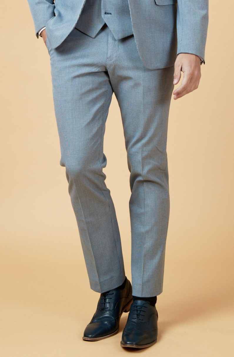 Marc Darcy Bromley Sky Slim Fit Trousers