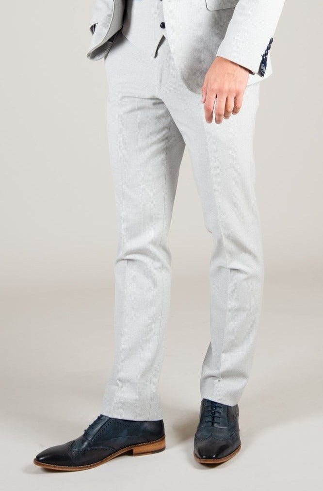 Marc Darcy Bromley Stone Slim Fit Trousers