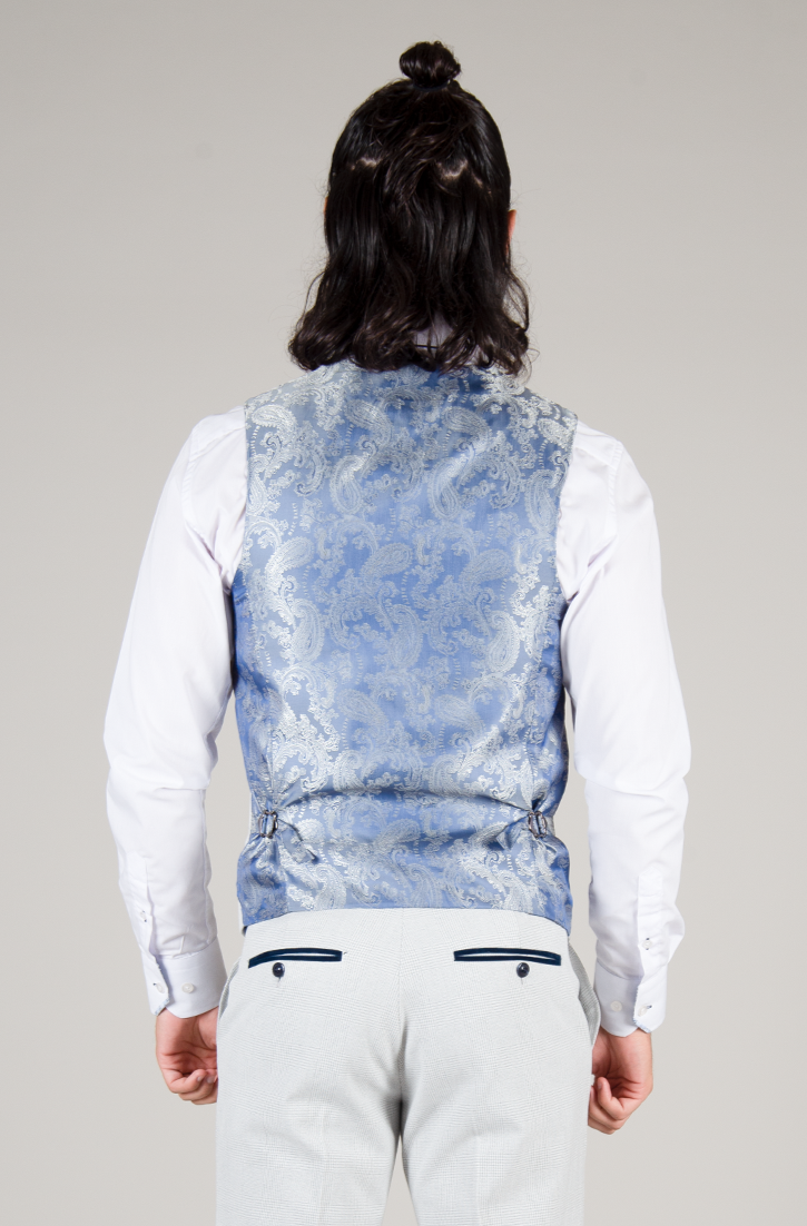 Marc Darcy Bromley Stone Single Breasted Waistcoat