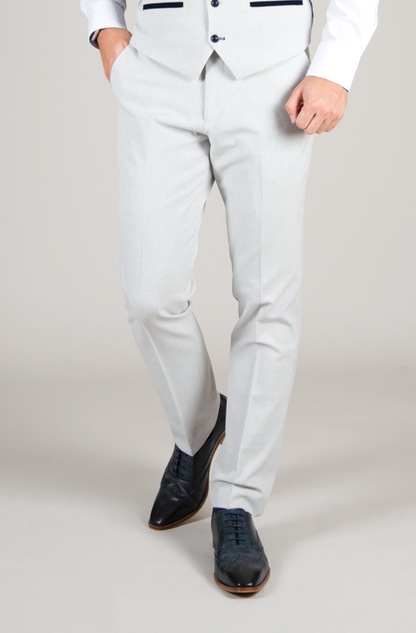 Marc Darcy Bromley Stone Slim Fit Trousers