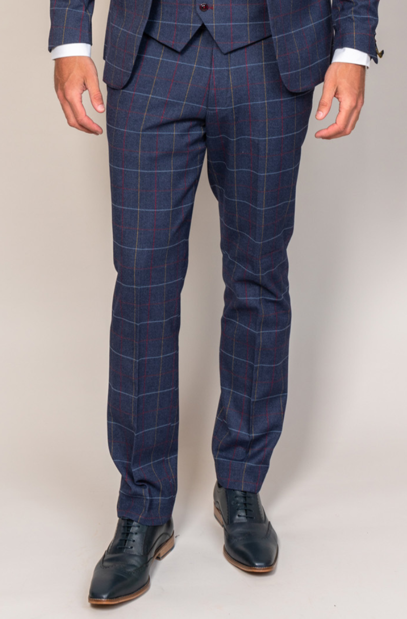 Marc Darcy Drake Navy Slim Fit Trousers