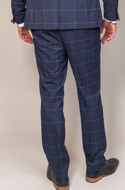 Marc Darcy Drake Navy Slim Fit Trousers