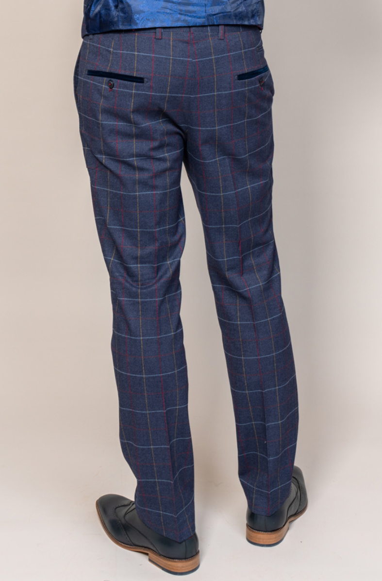 Marc Darcy Drake Navy Slim Fit Trousers