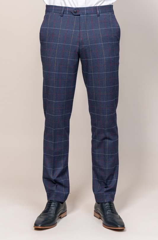 Marc Darcy Drake Navy Slim Fit Trousers