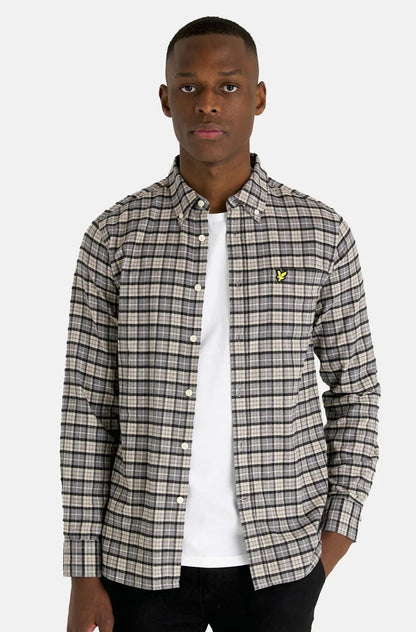 Lyle and Scott Check Flannel Shirt Cove - LW1904V