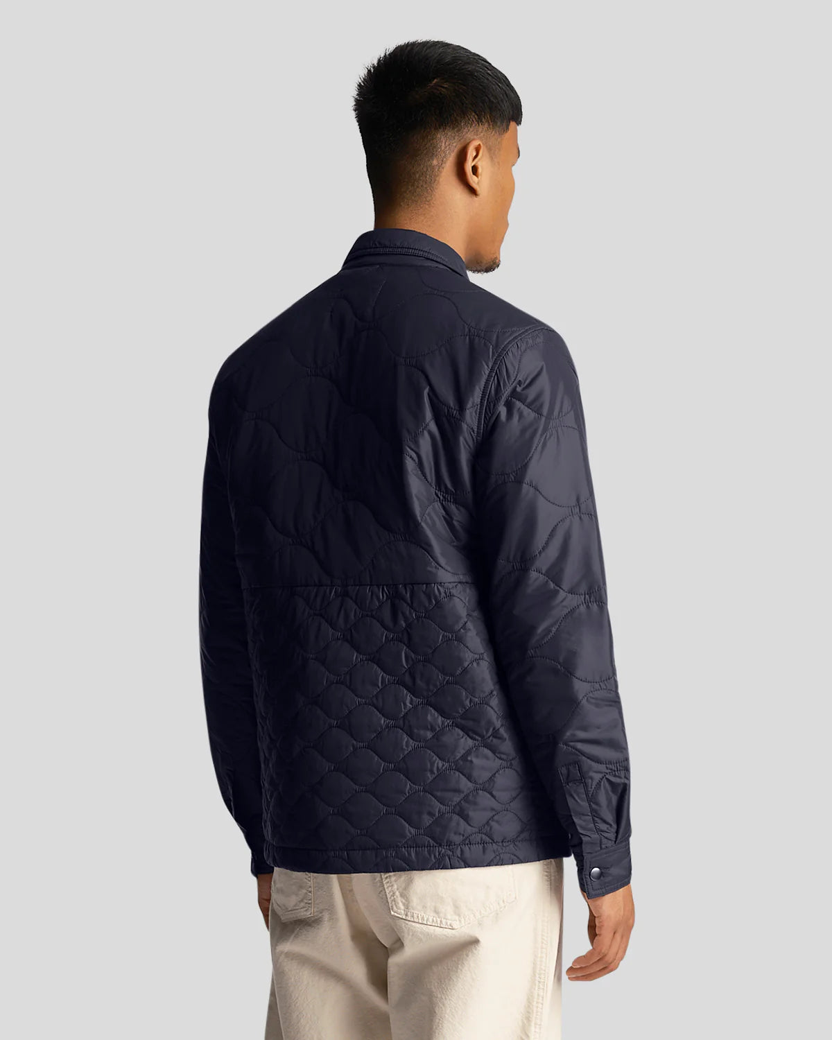 Lyle and Scott Quilted Overshirt Jacket Dark Navy - LW1912V