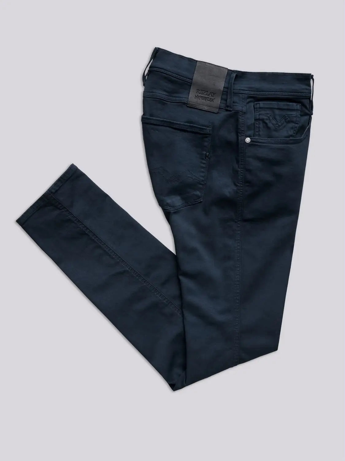 Replay Slim Fit Anbass Hyperflex X-Lite Blue Jeans - M914Y .000.8366197 .010