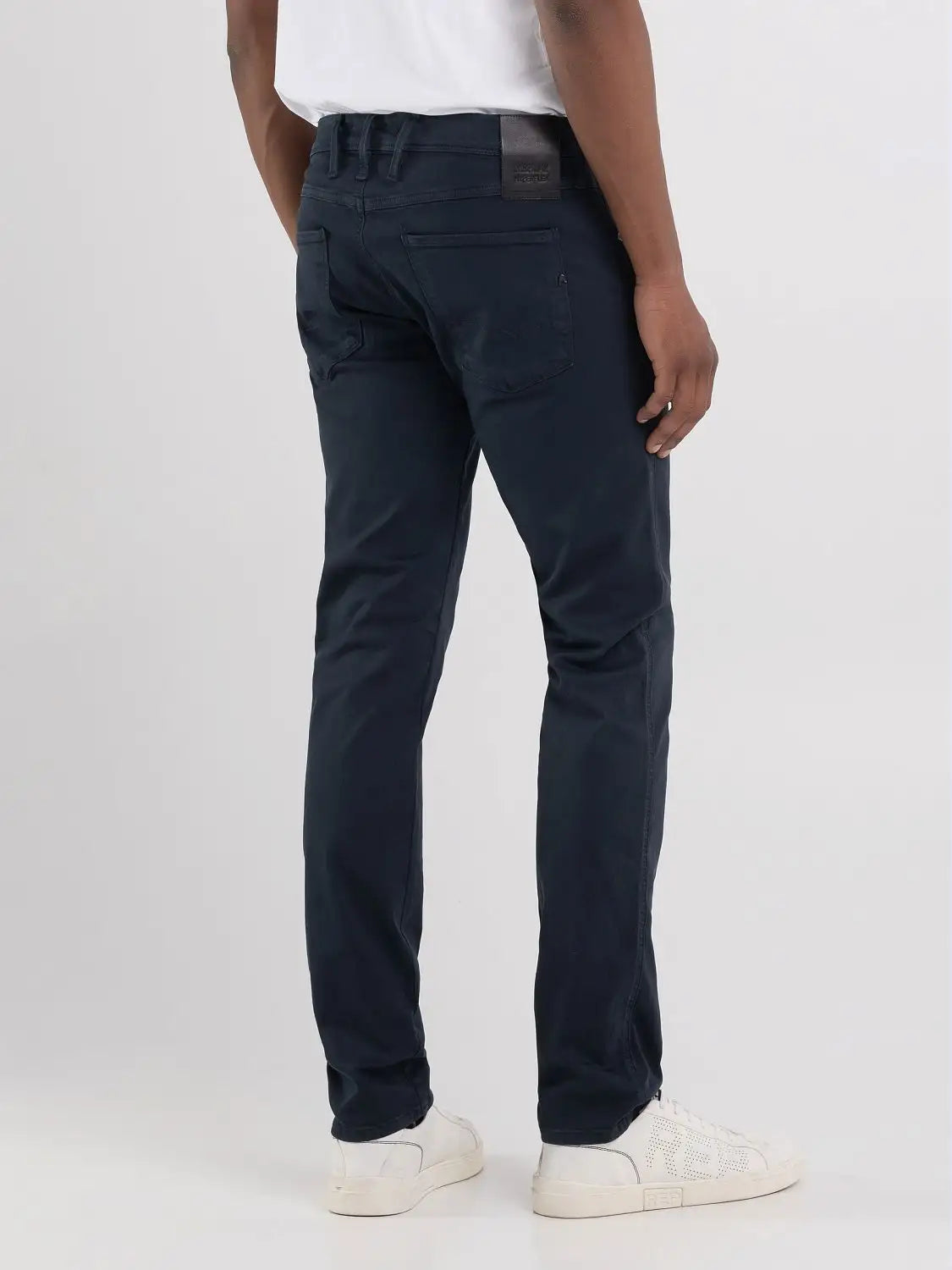 Replay Slim Fit Anbass Hyperflex X-Lite Blue Jeans - M914Y .000.8366197 .010