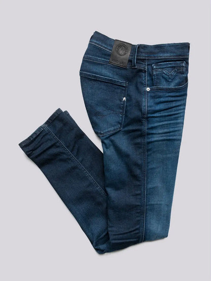 Replay Slim Fit Anbass Hyperflex Dark Blue Jeans - M914 .000.661 E05