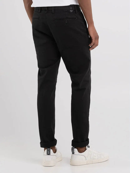 Replay Slim Fit Hyperflex X-Lite Zeumar Chino Jeans Black - M9627L.000.8366197