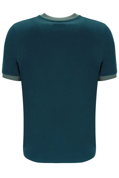 Fila Marconi Essential Ringer T-Shirt in Reflecting Pond/ Dark Forest - LM1836AT-184 #drkruger #dr.kruger #dr kruger