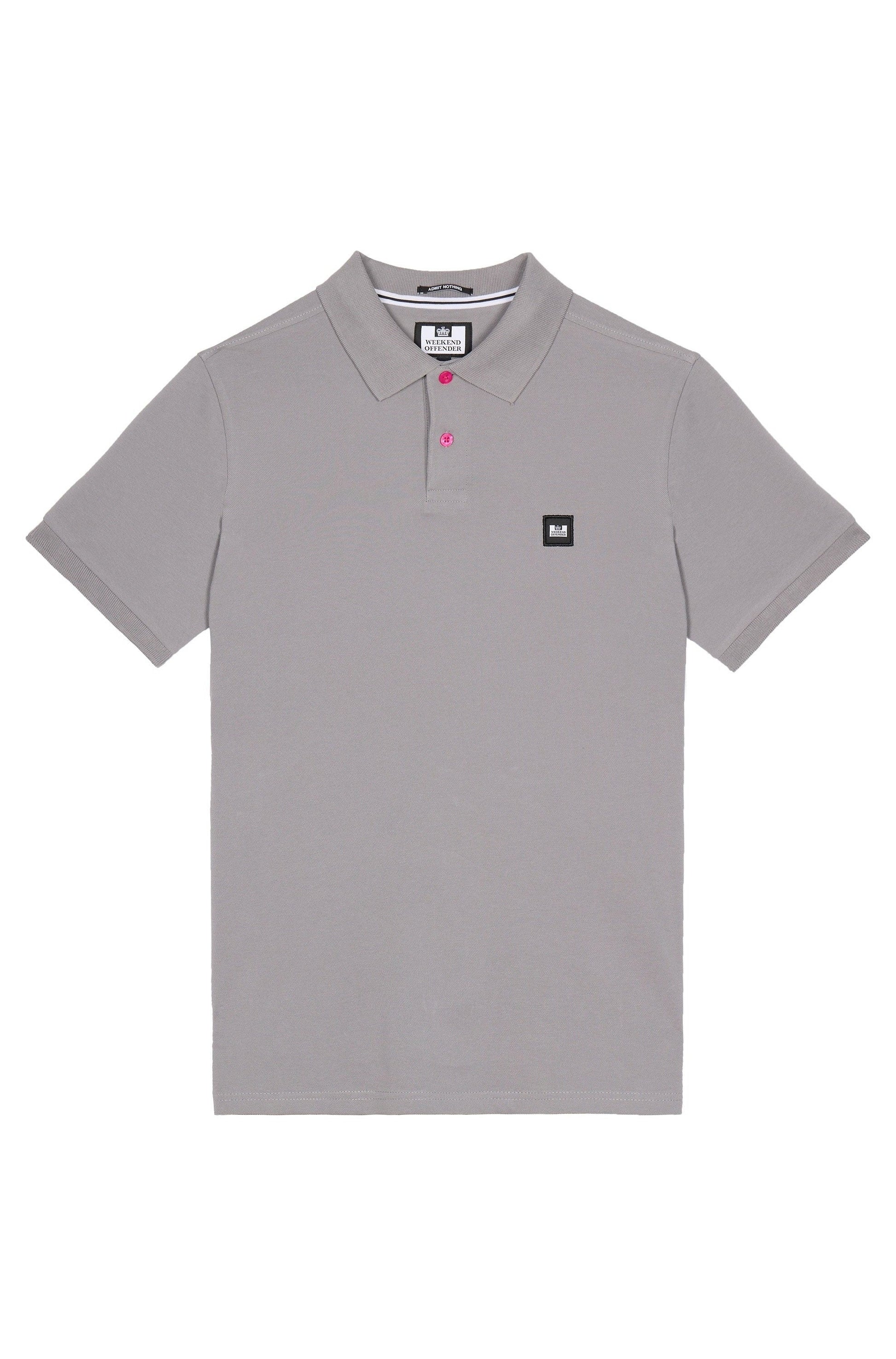 Weekend Offender Caneiros Polo Shirt Light Grey - POAW2301