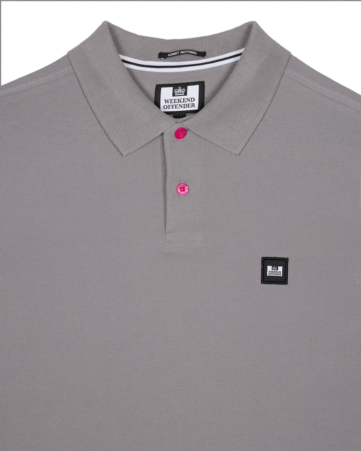 Weekend Offender Caneiros Polo Shirt Light Grey - POAW2301