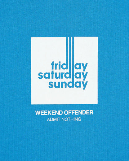 Weekend Offender 72 Hours Graphic T-Shirt Azure Blue - PTAW2311